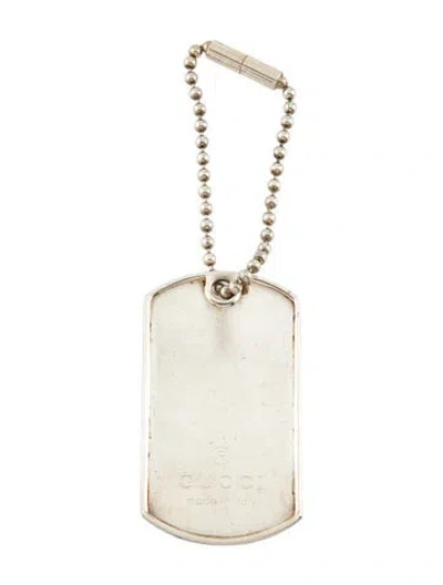 Pre-owned Gucci Dog Tag Pendant In Multi