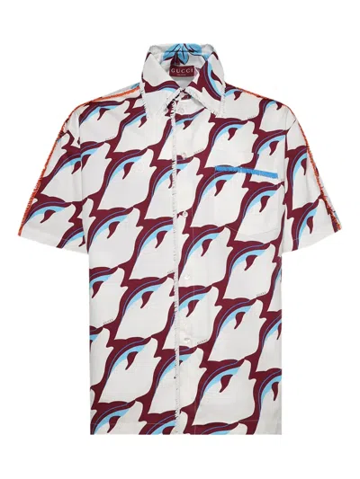 GUCCI DOLPHIN-PRINT SHIRT