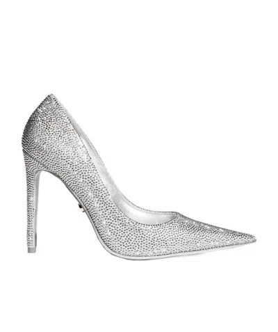 Gucci Donna Crystal Pump In Silver