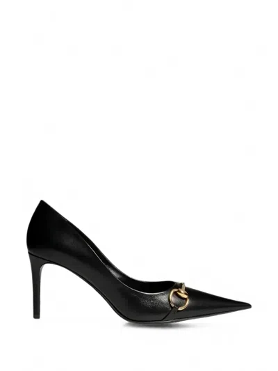Gucci Donna Leather Pumps In Black