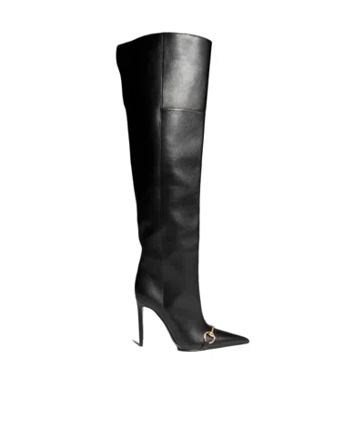 Gucci Donna Slip-on Boot In Black