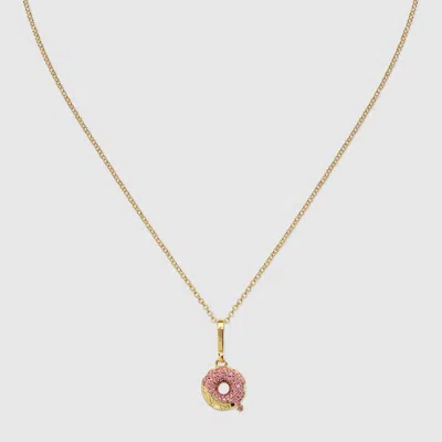 Gucci Donut Pendant Chain Necklace In Gold