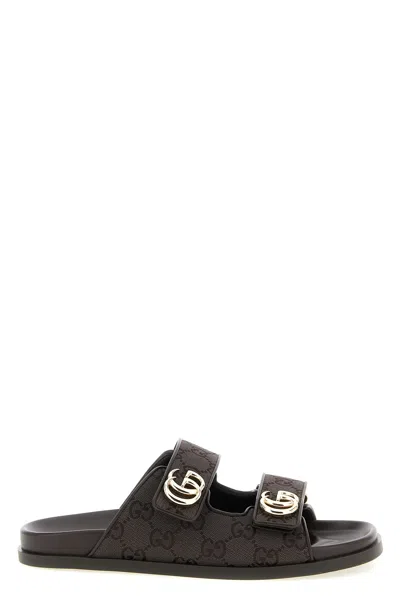 Gucci 'doppia G' Slides In Brown
