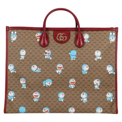 Pre-owned Gucci Doraemon Beige Canvas Tote Bag ()