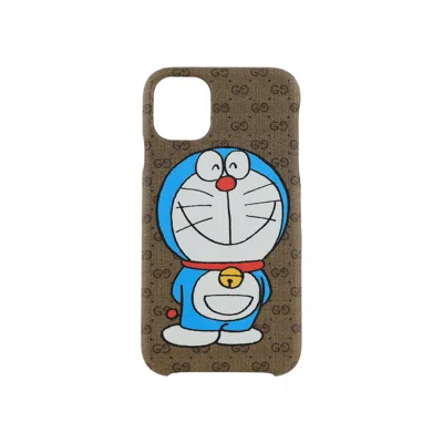 Pre-owned Gucci Doraemon Iphone 11 Phone Case 'beige' | Cream | Men's Size Onesize In White