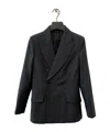 Gucci Double Breasted Blazer In Black