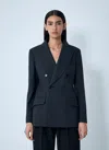 Gucci Women Double-breasted Blazer In Green