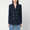 Gucci Blazer Double-breasted Gold-tone Buttons In Blue