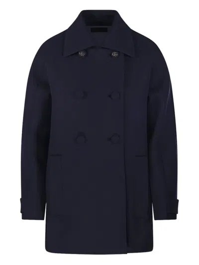 GUCCI DOUBLE-BREASTED BUTTONED COAT