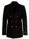 Gucci Men Double-breasted Check Blazer