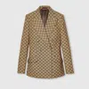 Gucci Double-breasted Gg Canvas Jacket