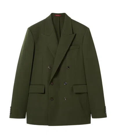 Gucci Double-breasted Light Wool Gabardine Jacket