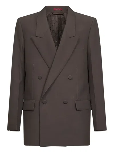 GUCCI DOUBLE-BREASTED PEAK-LAPELS BLAZER