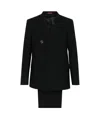 Gucci Double-breasted Suit In Black