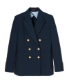 Gucci Cotton Double-breasted Blazer In Black