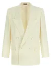 Gucci Modern Tech Blazer Featuring Structured Shoulders In Neutral