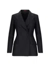 Gucci Double-breasted Wool And Silk Jacket In Black  