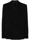 Gucci Double-breasted Wool Blazer In Black