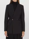 Gucci Embroidered Wool Blazer With Notched Lapels And Pockets In Black