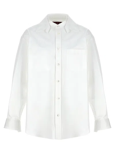 Gucci Double Collar Shirt Shirt And Blouse White
