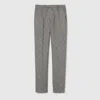 Gucci Double Cotton Wool Pant In Gray