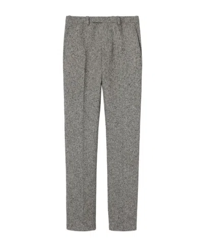 Gucci Double Cotton Wool Pant In Multi