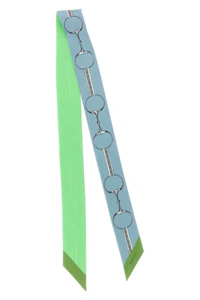 Gucci Double-face Silk Ribbon In Multi