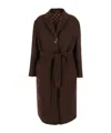 Gucci Silk And Wool Reversible Coat In Brown