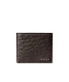 Gucci Double-fold Wallet In Dark Brown