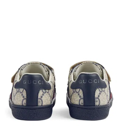 Gucci Kids Double G Ace Sneakers In Neutrals