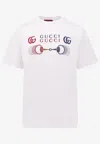 Gucci Double G And Horsebit Print T-shirt In White