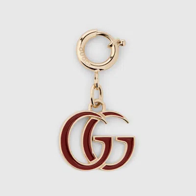 Gucci Double G Bag Charm In Gold