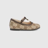 Gucci Kleinkinder-ballerina Mit Doppel G In Beige