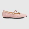 Gucci Double G Ballet Flat In Pink
