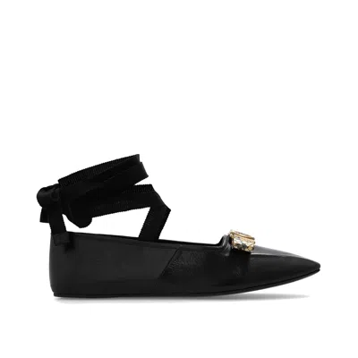 Gucci Double G Ballet Flats In Black