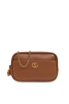 GUCCI GUCCI DOUBLE G BAMBOO DETAILED SHOULDER BAG