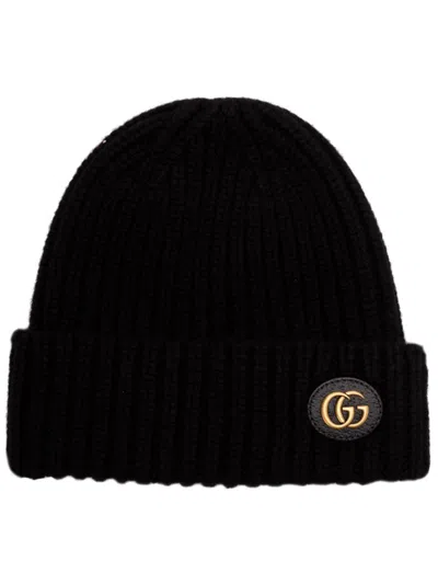 Gucci Double G Beanie In Black