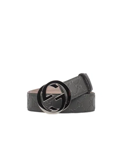 Gucci Double G Belt In Black