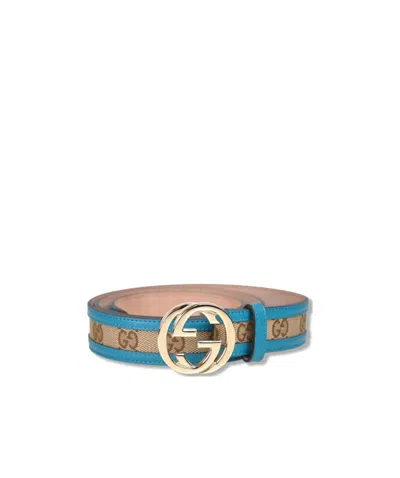 Gucci Double G Belt In Nude