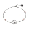 GUCCI GUCCI DOUBLE G BRACELET WITH FLOWER