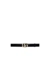 Gucci Double G-buckle Belt In Black
