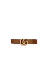 Gucci Double G Buckle Belt In Brown