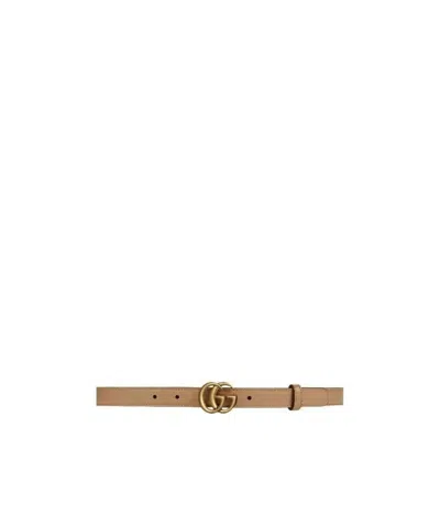 Gucci Double G Buckle Belt In Green
