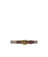 Gucci Double G Buckle Gg Belt In Green
