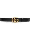 Gucci Leather Belt With Double G Buckle