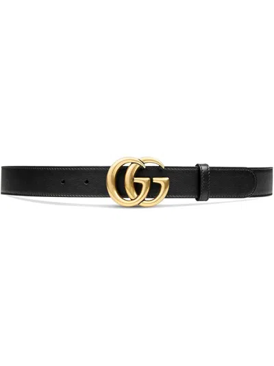 Gucci Double G Buckle Leather Belt