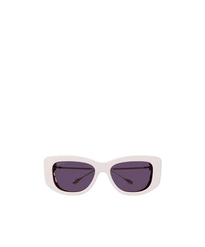Gucci Double G Butterfly-frame Sunglasses In Pink