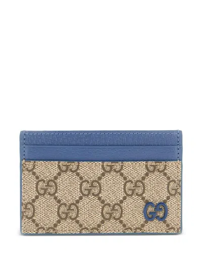 Gucci Double G Cardholder In Neutral