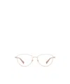 Gucci Womens Gc002218 Cat-eye Metal Optical Glasses Gold In Nude