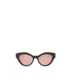 Gucci Double G Cat-eye Frame Sunglasses In Pink